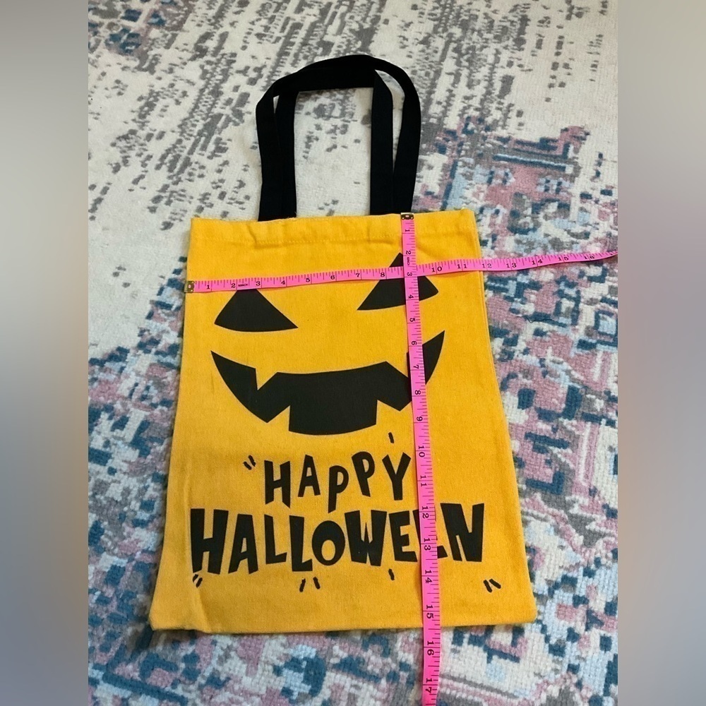 Pumpkin jack-o-lantern Halloween orange Canvas Bag